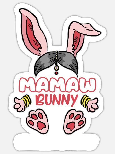 Mamaw Indische Großmutter Oma Indien Memaw - Sticker Größe S (10 x 10 cm) - Mattweiß