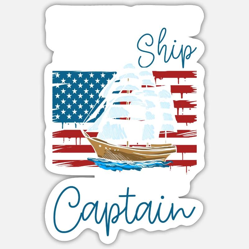 Schiff Sticker Größe S (10 x 10 cm)
