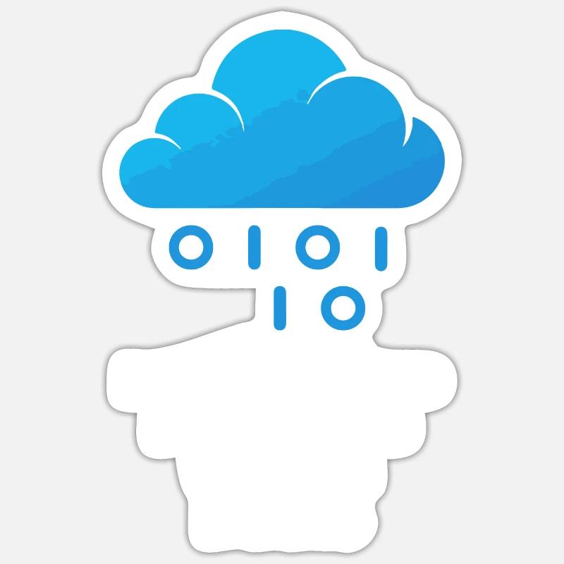 Programmeur Coder Développeur de logiciels Sticker taille S (10 x 10 cm)