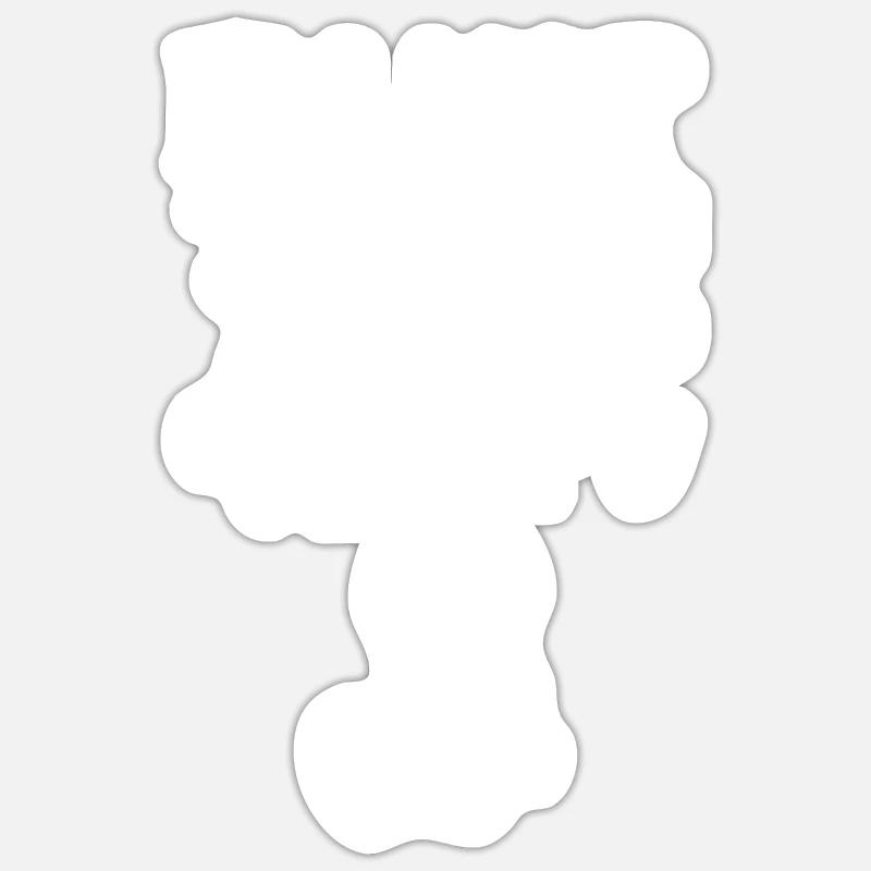 Bébé - Sticker taille S (10 x 10 cm) - blanc mat