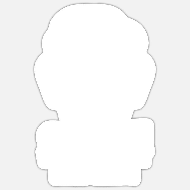 Cuisinier Chef étoilé Gastro Restaurant - Sticker taille S (10 x 10 cm) - blanc mat