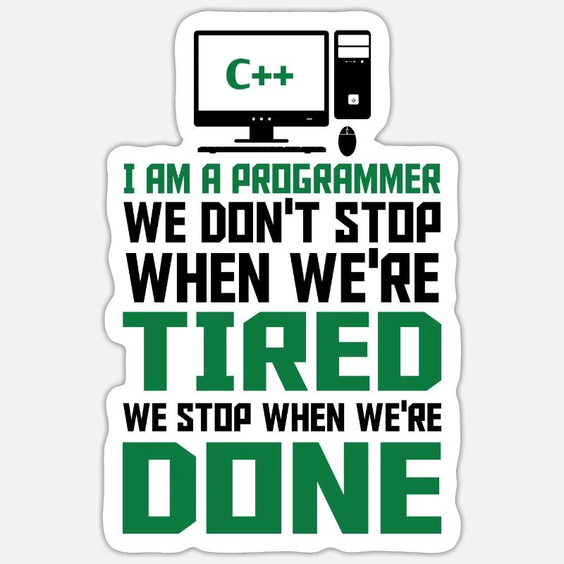 I'm A Programmer I Write Code Computer Scientist A Sticker Größe S (10 x 10 cm)