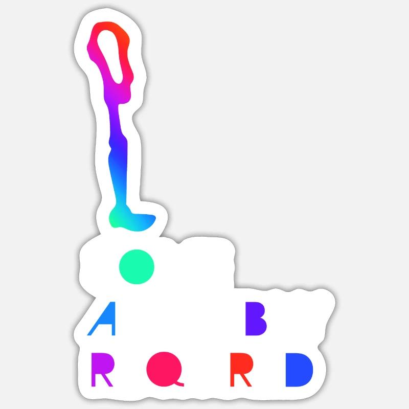 Prothèse Amputée Invalidité Cadeau - Sticker taille S (10 x 10 cm) - blanc mat