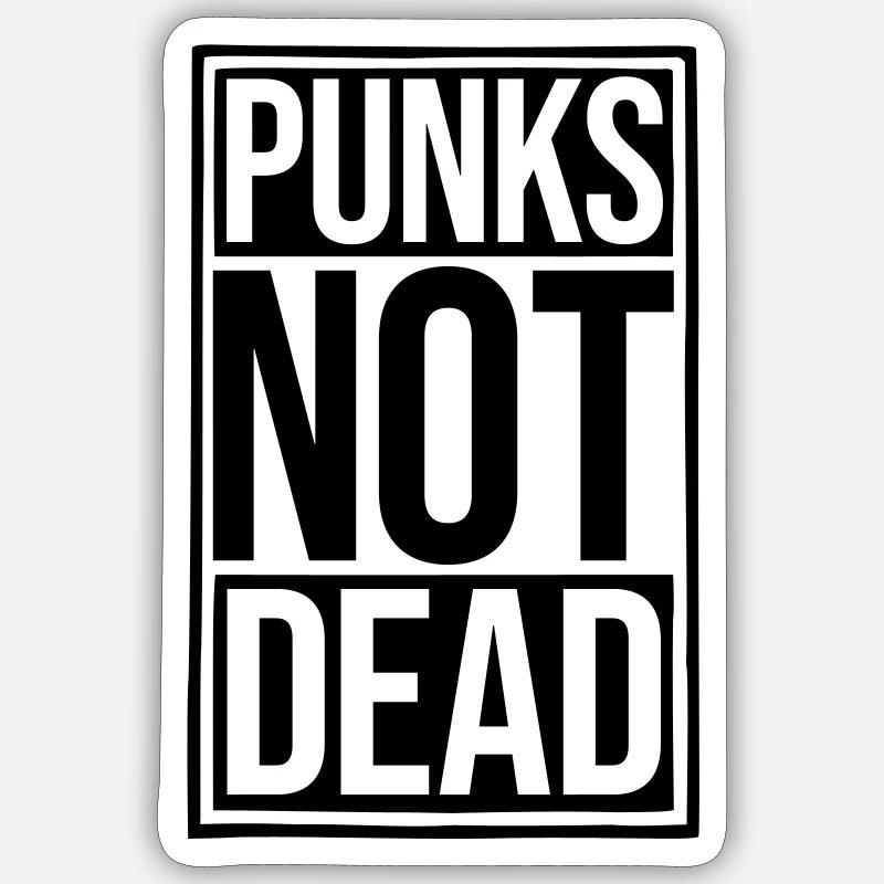 punks pas mort citation Sticker taille S (10 x 10 cm)