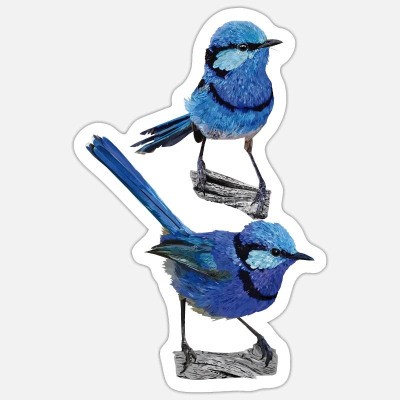 splendide maluro - Sticker taille S (10 x 10 cm) - blanc mat