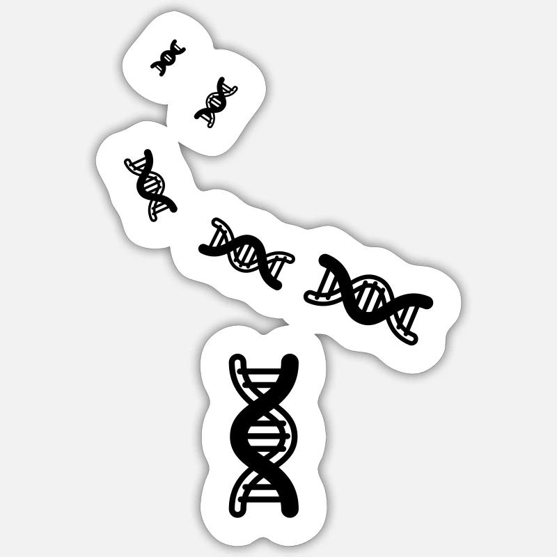 Dna symbol - Sticker size S (10 x 10 cm) - white matte