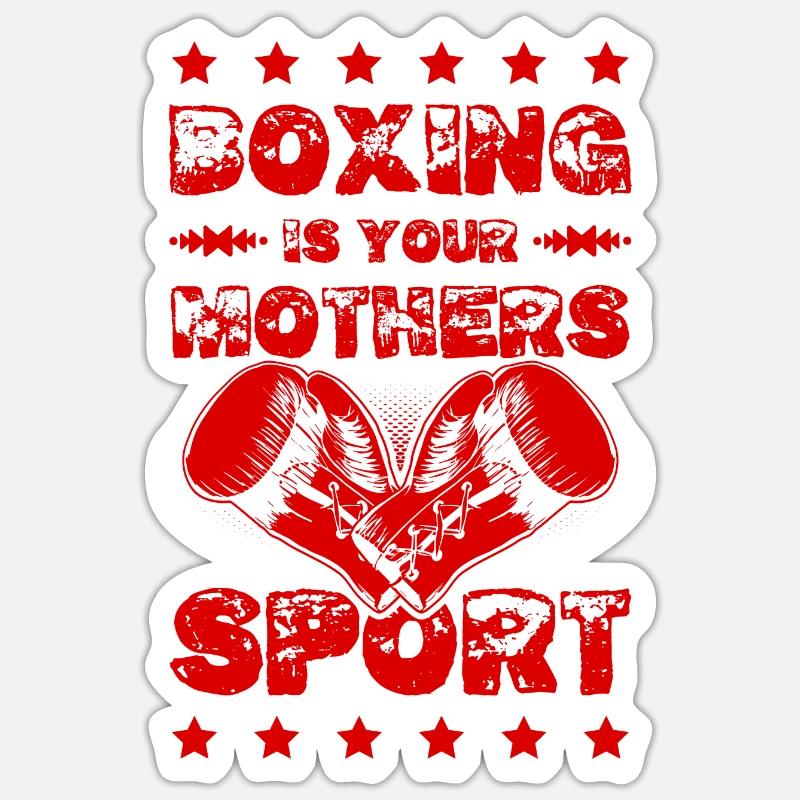 Boxing Mutter Sticker Größe S (10 x 10 cm)