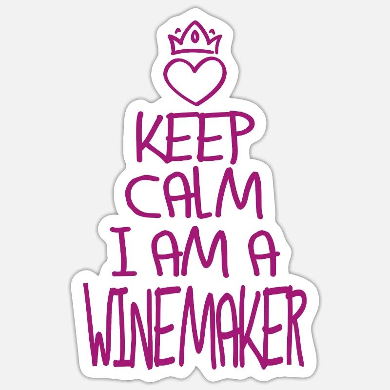 Best Winemaker ever Winemaker Gift Sticker size S (10 x 10 cm)
