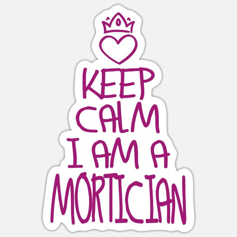 Keep Calm Undertaker Sticker size S (10 x 10 cm)