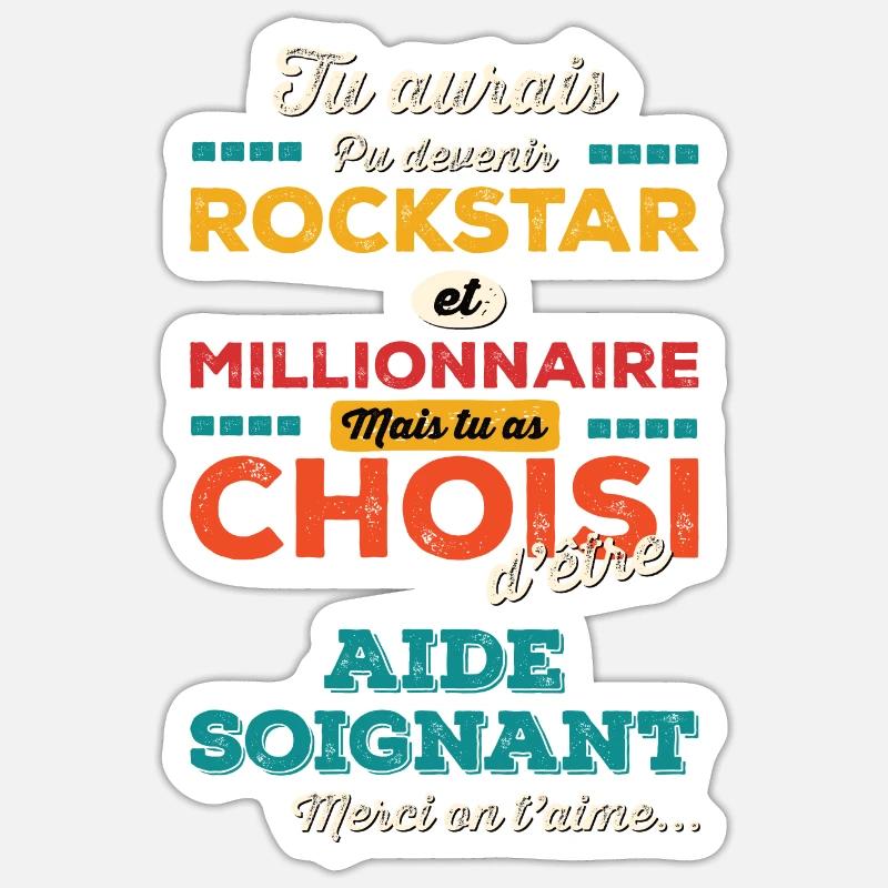 Bezugsperson - Sticker Größe S (10 x 10 cm) - Mattweiß