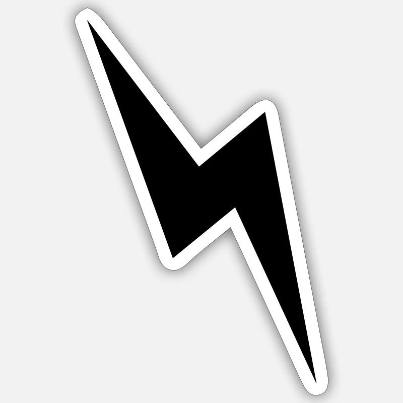 Flash (1c, A) - Sticker size S (10 x 10 cm) - white matte