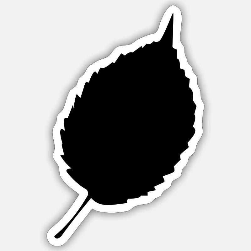 Feuilles d’automne 02 - Sticker taille S (10 x 10 cm) - blanc mat