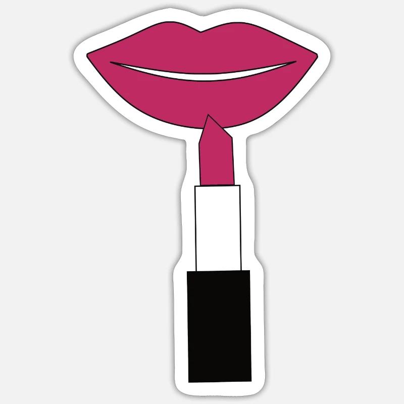 Popart Lipstick Lipstick Gift Sticker size S (10 x 10 cm)