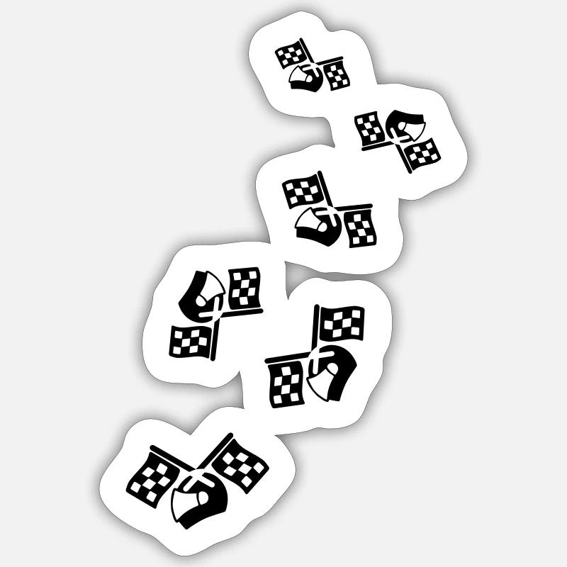 Casque de coureur Sticker taille S (10 x 10 cm)