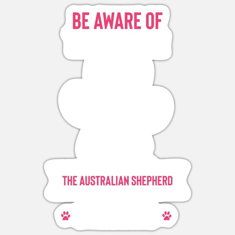 Australian Shepherd Geschenk Sticker Größe S (10 x 10 cm)