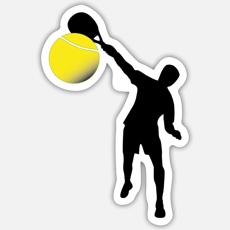 Padel-Mann Sticker Größe S (10 x 10 cm)