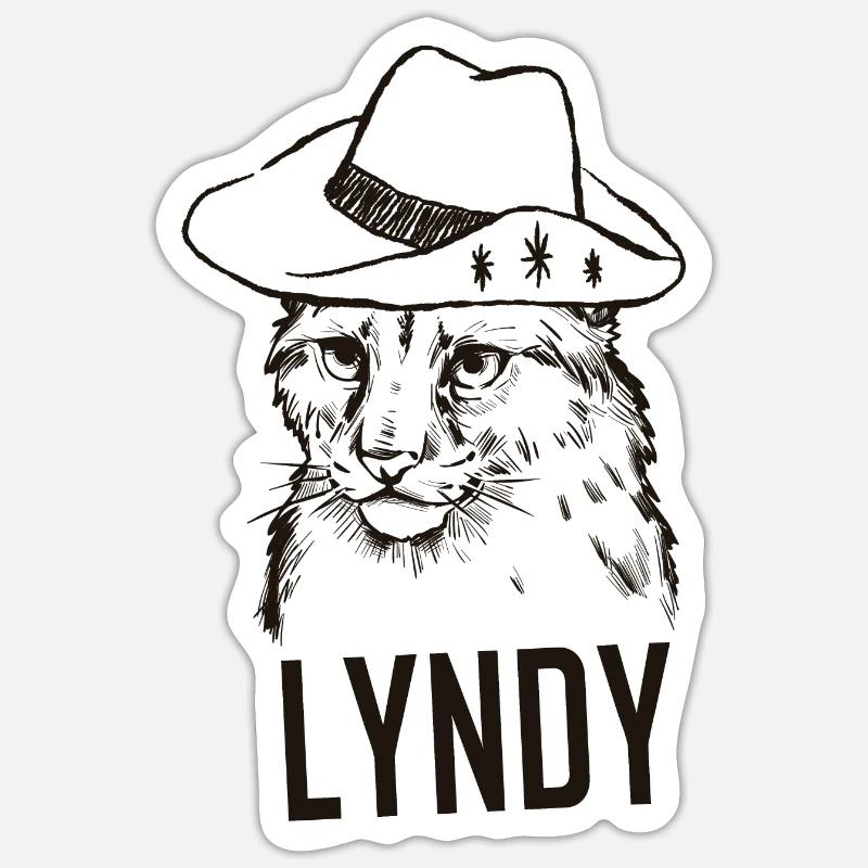 Lynx - Sticker size S (10 x 10 cm) - white matte