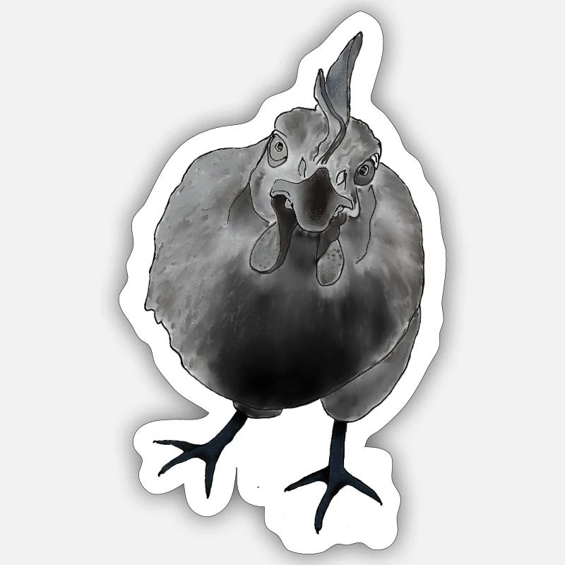 Angry Berta Sticker Größe S (10 x 10 cm)