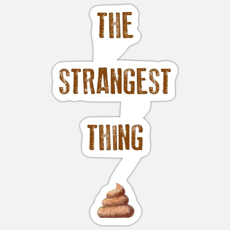 das SELTSAMSTE - Sticker Größe S (10 x 10 cm) - Mattweiß