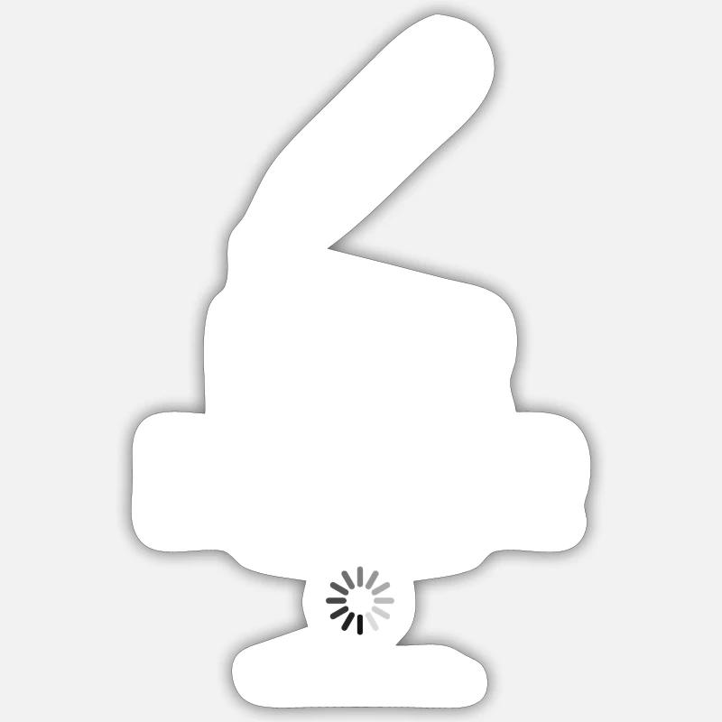 Futur infirmier - Sticker taille S (10 x 10 cm) - blanc mat