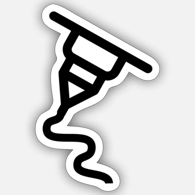 H3M - Sticker Größe S (10 x 10 cm) - Mattweiß