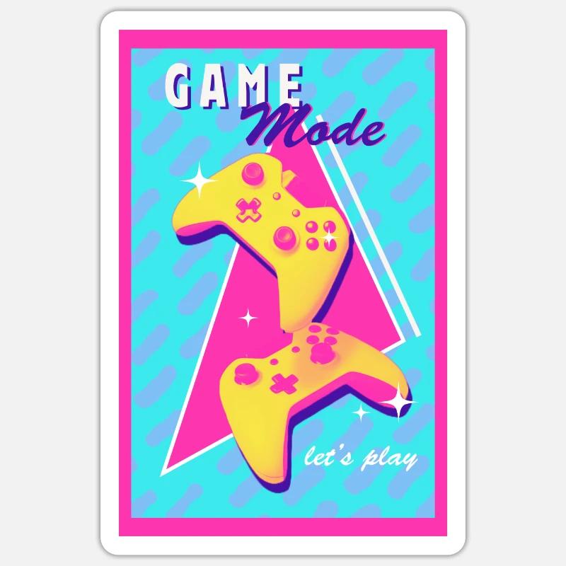 Game Mode Sticker size S (10 x 10 cm)