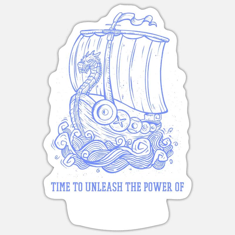Il est temps de libérer la puissance du Valhalla Retro Viking Sticker taille S (10 x 10 cm)