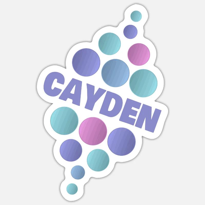 Animaux de compagnie Cayden - Sticker taille S (10 x 10 cm) - blanc mat
