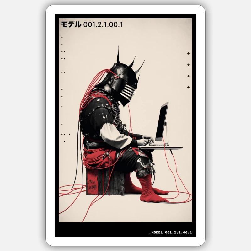 The Modern Samurai - 01 Sticker size S (10 x 10 cm)