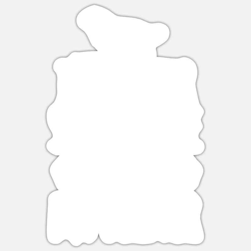 Bouvier bernois - Sticker taille S (10 x 10 cm) - blanc mat