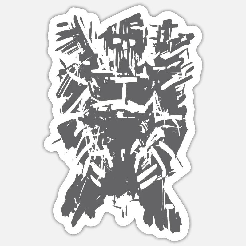 Samurai Tribal Sticker size S (10 x 10 cm)