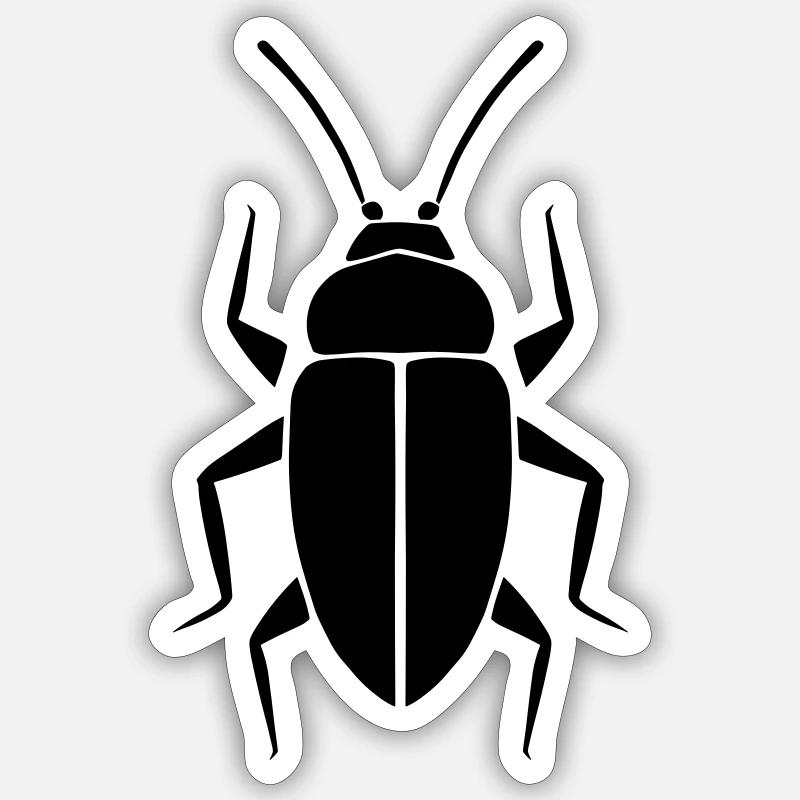 cockroach - Sticker size S (10 x 10 cm) - white matte