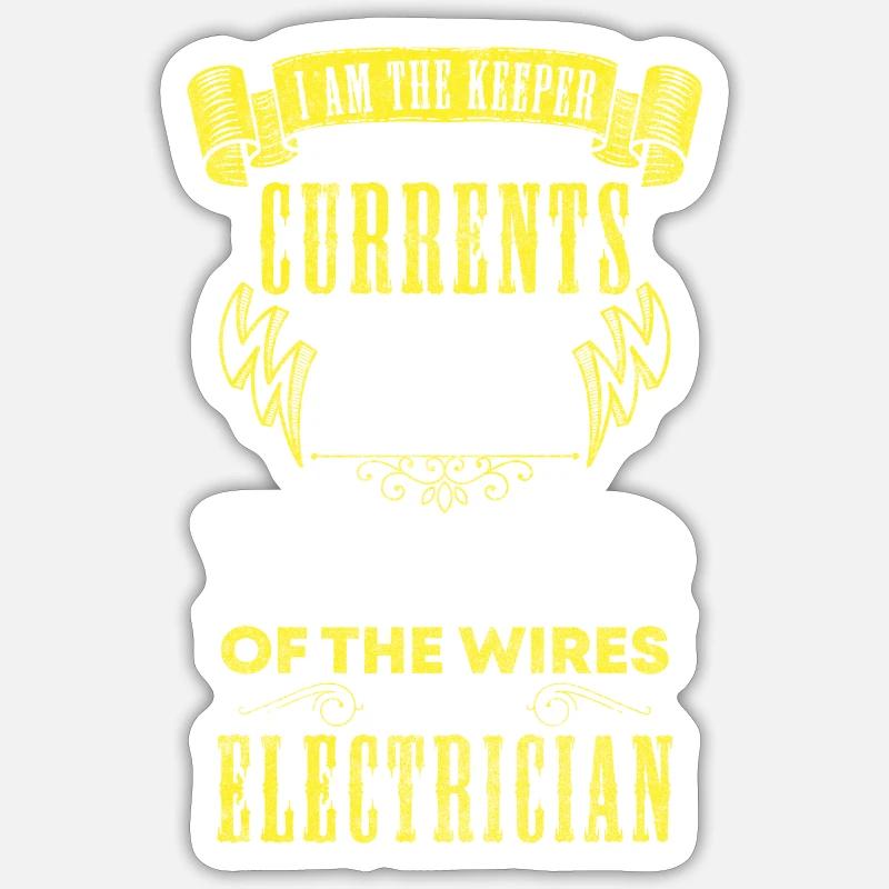 Electronics technician watts high voltage Sticker size S (10 x 10 cm)