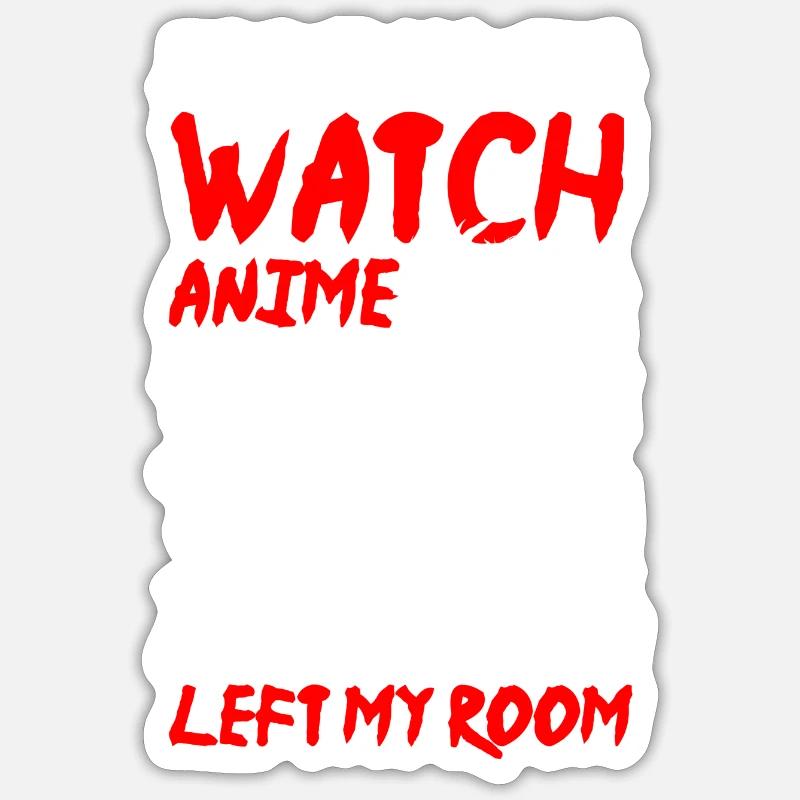 Cosplay Senpai Comic Nerd - Sticker taille S (10 x 10 cm) - blanc mat