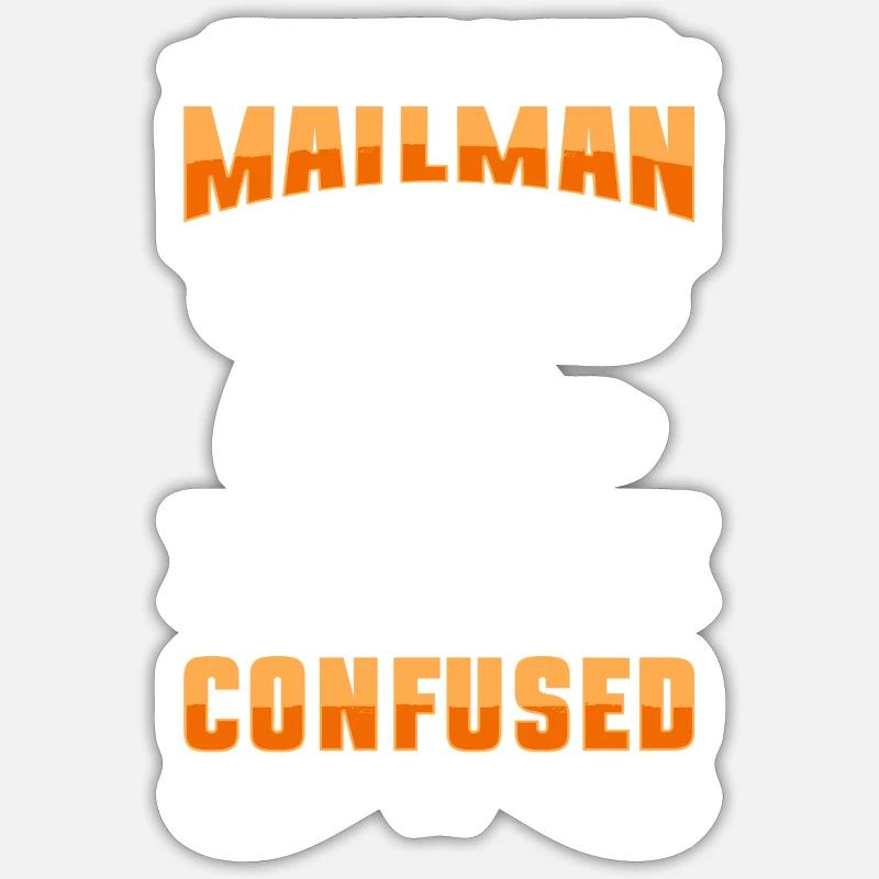 Postman Shipment Courier Service - Sticker size S (10 x 10 cm) - white matte