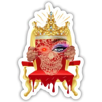 No Choice - Sticker taille S (10 x 10 cm) - blanc mat - Devant