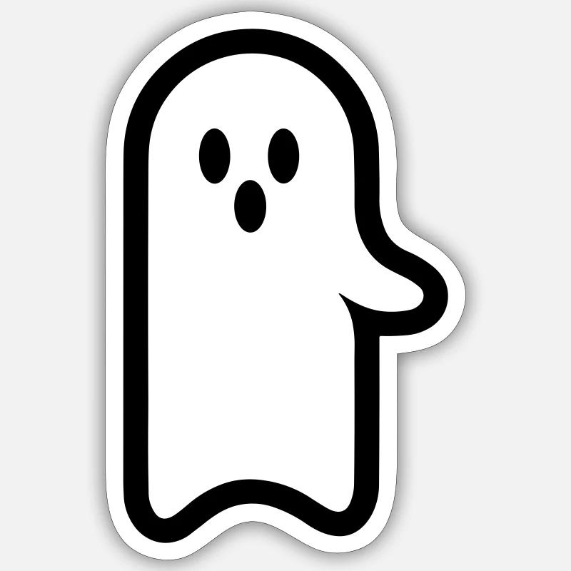 Ghost Sticker size S (10 x 10 cm)