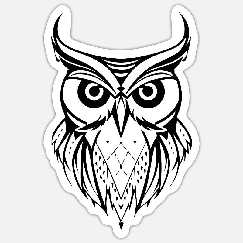Eule Eulen Vogel Vögel Sticker Größe S (10 x 10 cm)