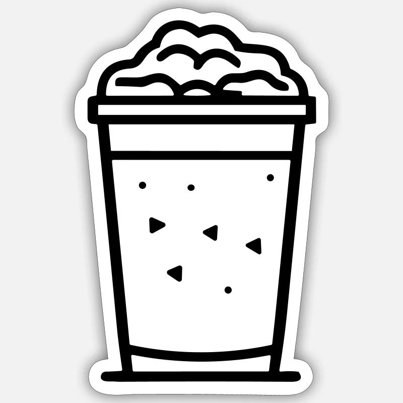 milkshake Sticker size S (10 x 10 cm)