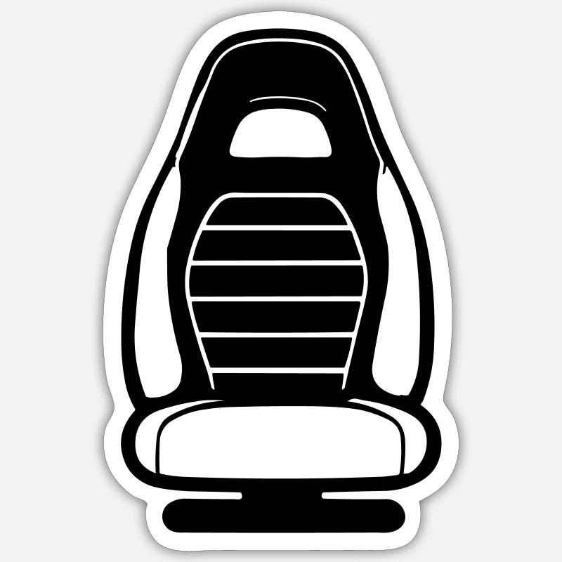 Siege - Sticker taille S (10 x 10 cm) - blanc mat