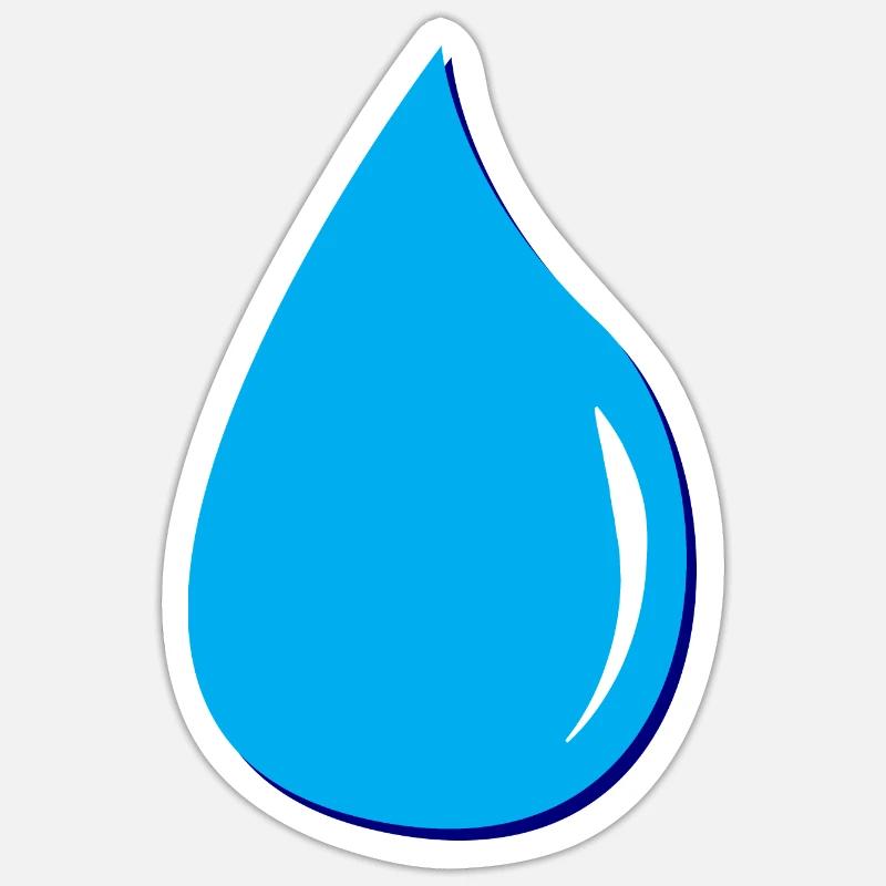 waterdrop Wassertropfen Sticker Größe S (10 x 10 cm)