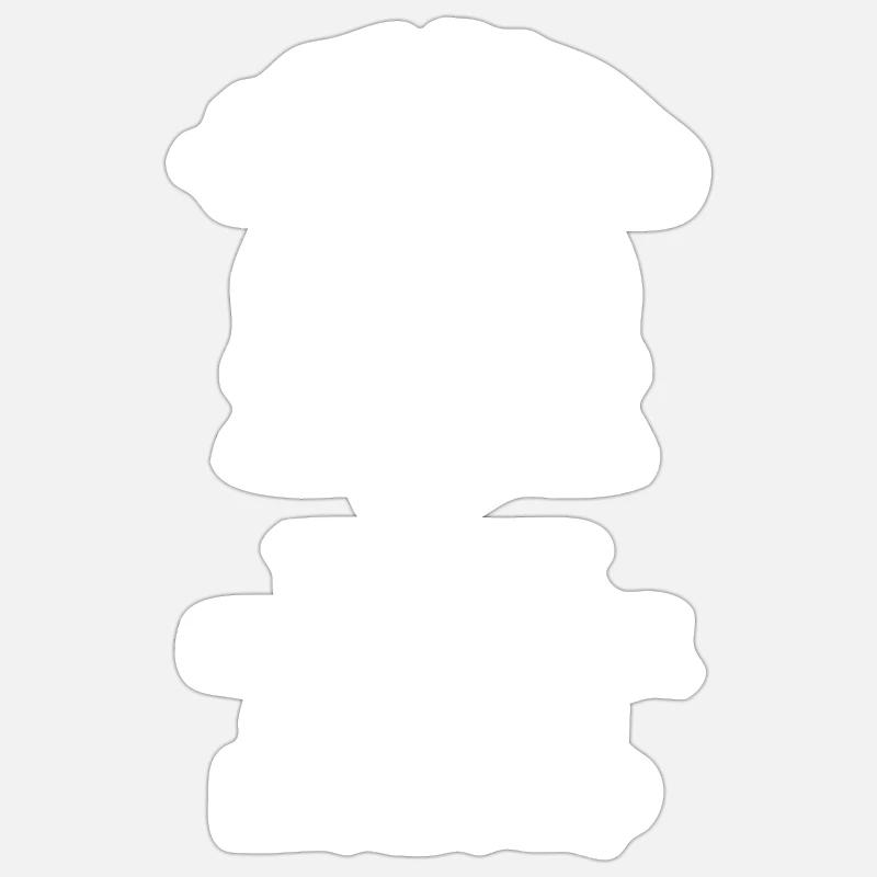 Café Espresso Café - Sticker taille S (10 x 10 cm) - blanc mat