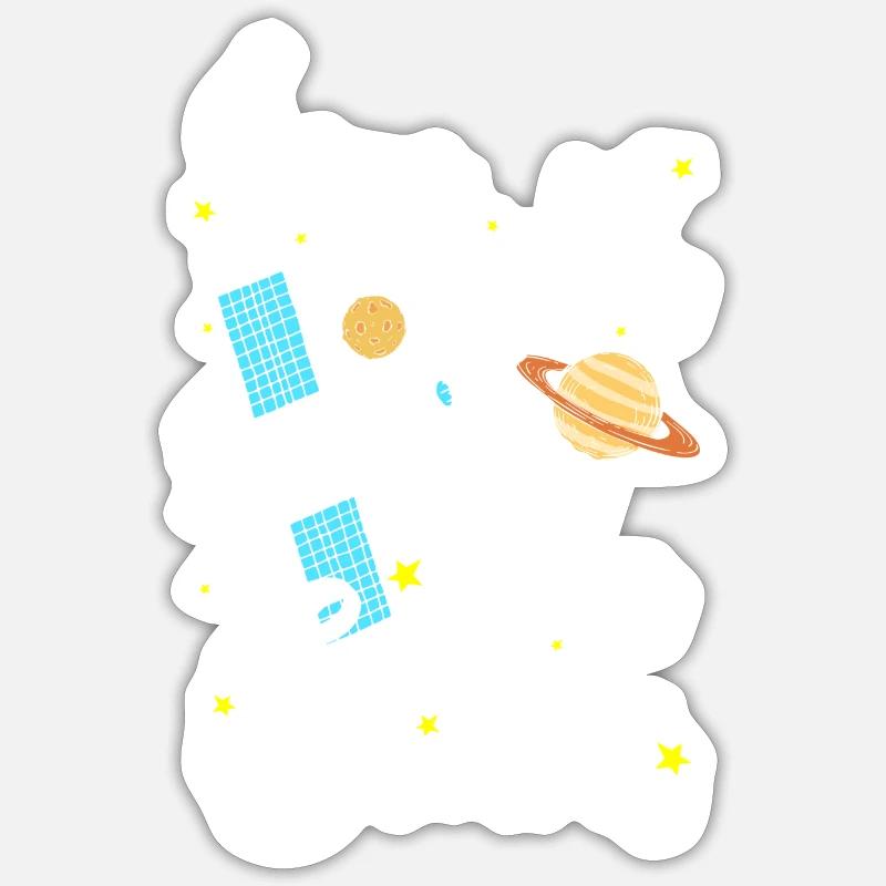 Universe Planets Solar System Science Sticker size S (10 x 10 cm)
