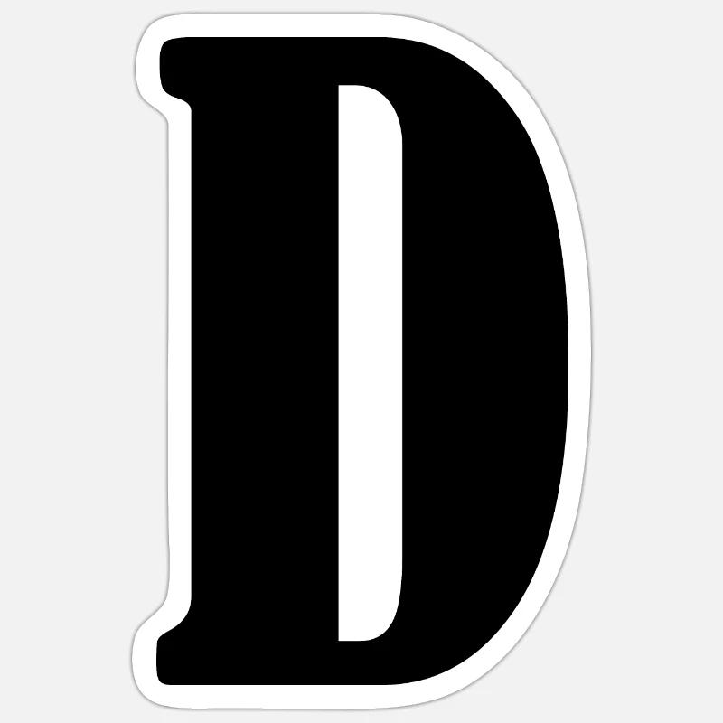 D - Sticker taille S (10 x 10 cm) - blanc mat