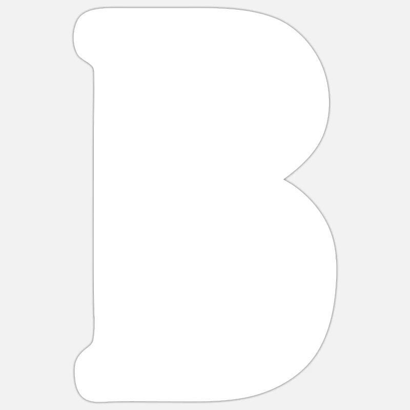 B Sticker Größe S (10 x 10 cm)