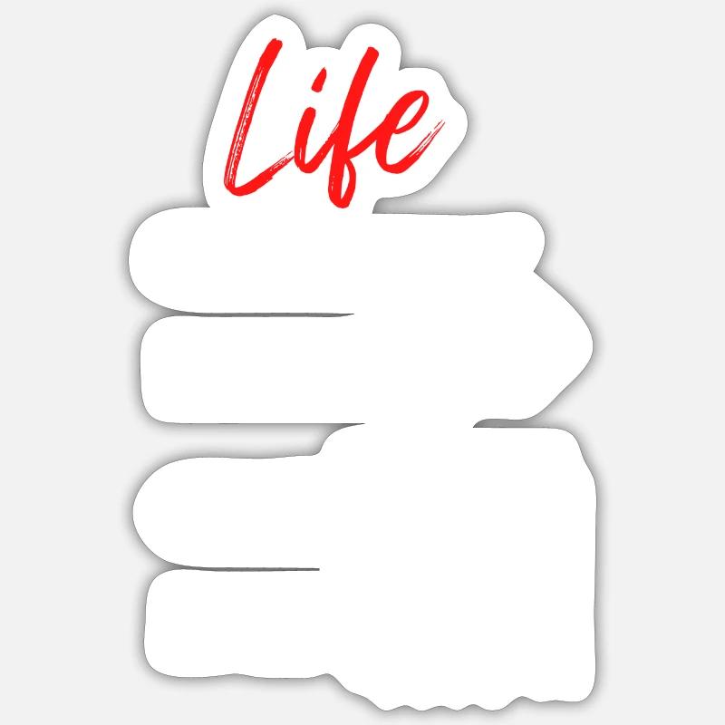 Life is short Code Programmierer Tee Sticker Größe S (10 x 10 cm)