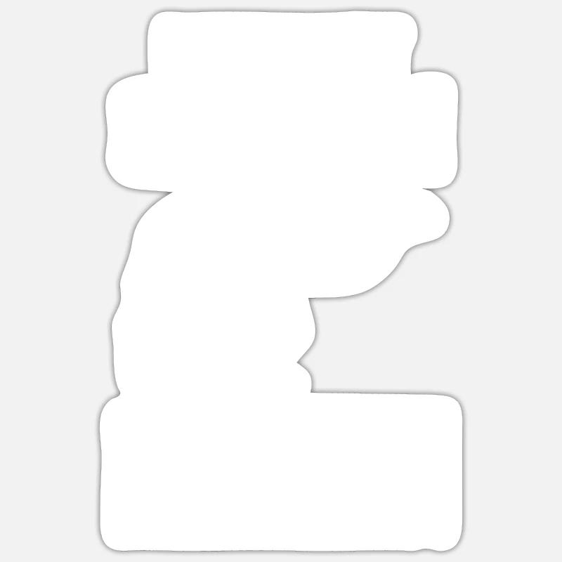 Kamel - Sticker Größe S (10 x 10 cm) - Mattweiß