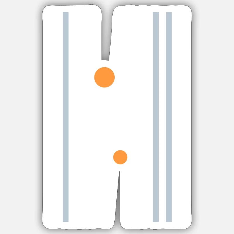 Abstraktes Design - Sticker Größe S (10 x 10 cm) - Mattweiß