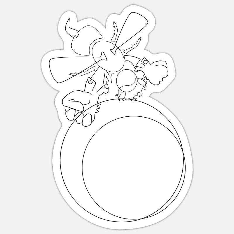 Sticker Größe S (10 x 10 cm) - 