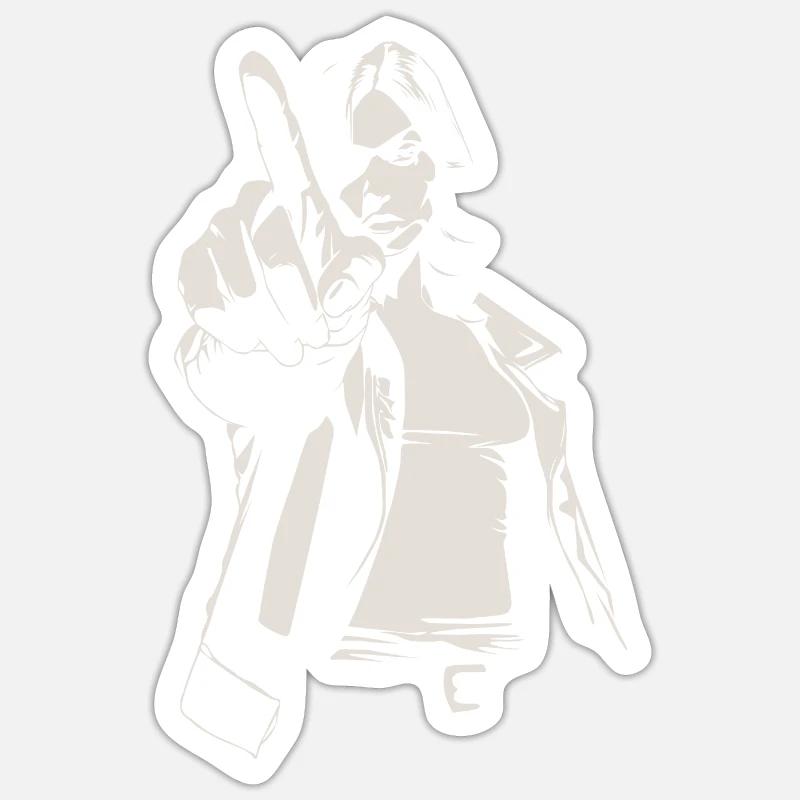 Don't do that! - Sticker Größe S (10 x 10 cm) - Mattweiß